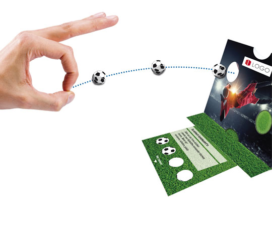 Mini-Torwandspiel mit Hand