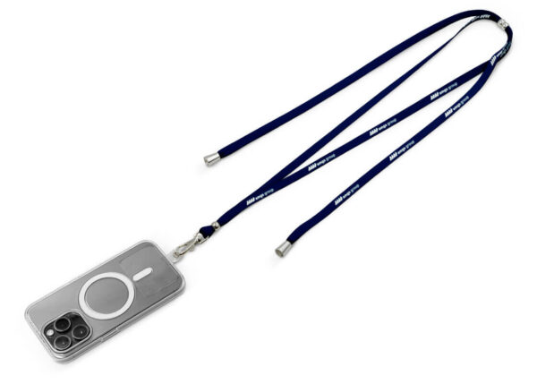 Verstellbares Lanyard mit Karabiner und Metallperlen