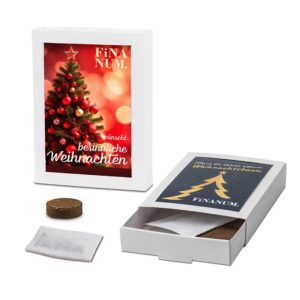 Weihnachtsbaum aus der Box mit Pflanztablette und Tannensamen